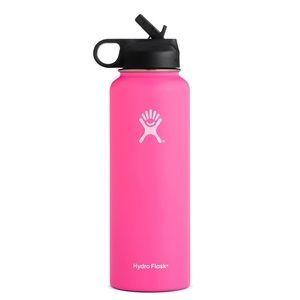 NEW PINK HYDRO FLASK WITH STRAW TOP